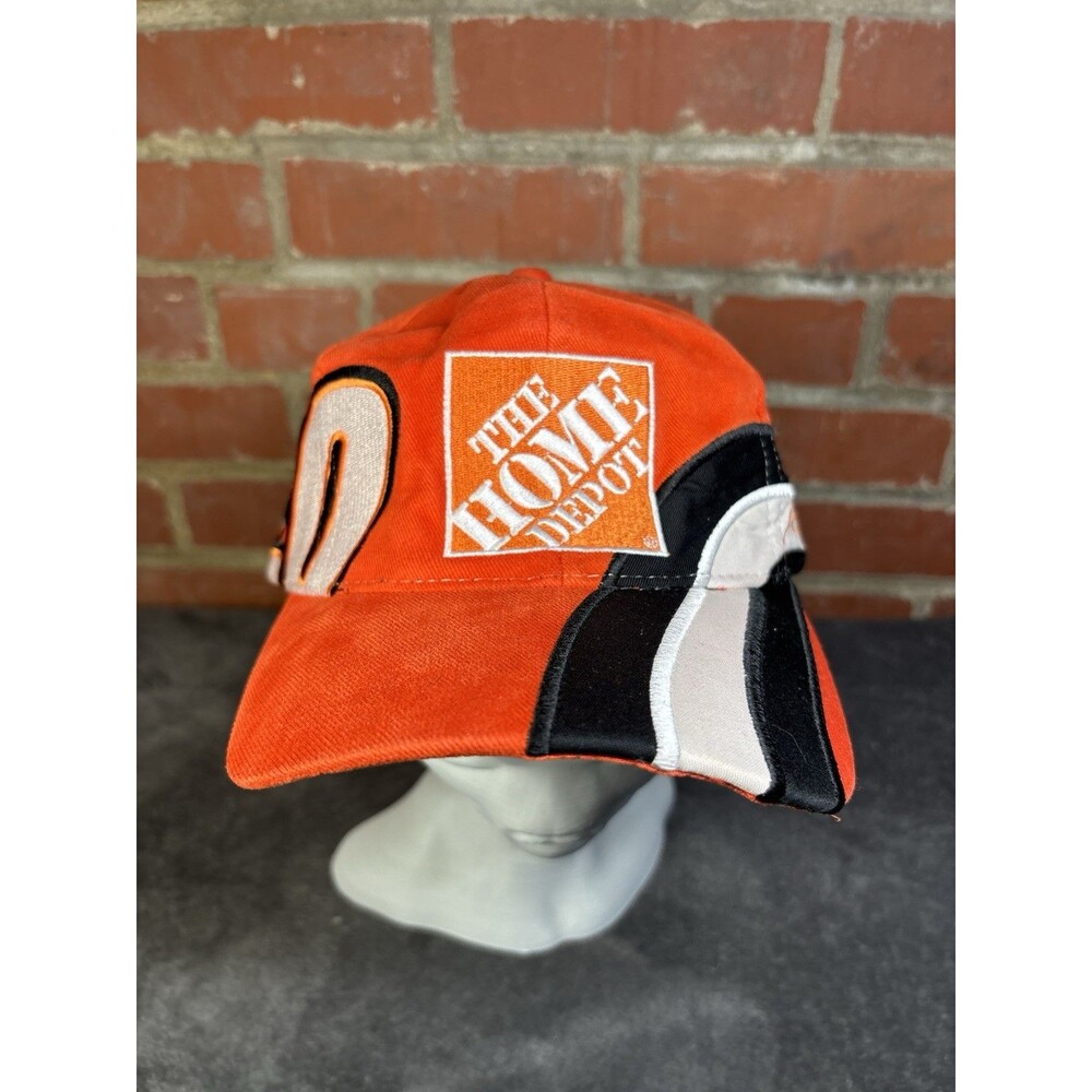 Vintage Y2k Tony Stewart 20 Home Depot Orange Hat Nascar Racing NEEDS REPAIR